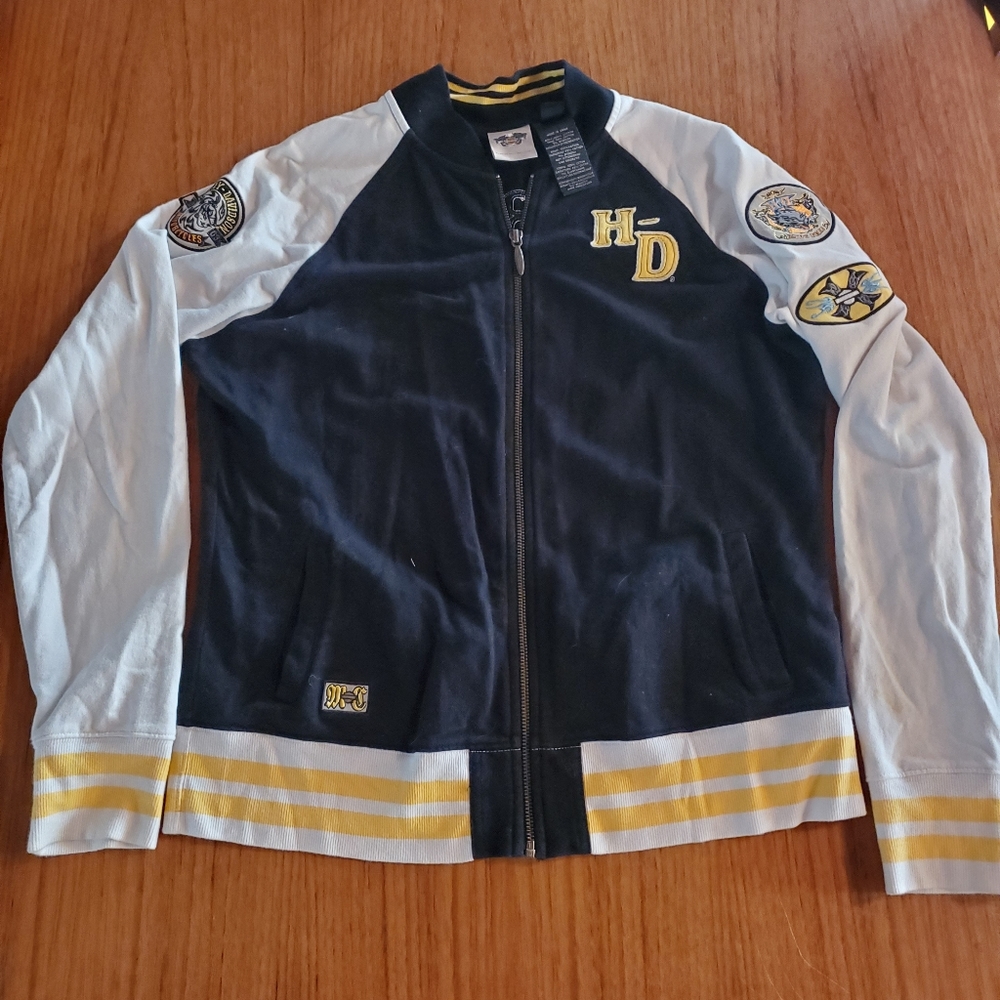 Harley Davidson zip bomber sweater XL
